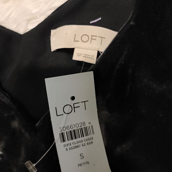 LOFT Grey Velvet Tank Camisole Top Small Petite SP - Picture 4 of 4